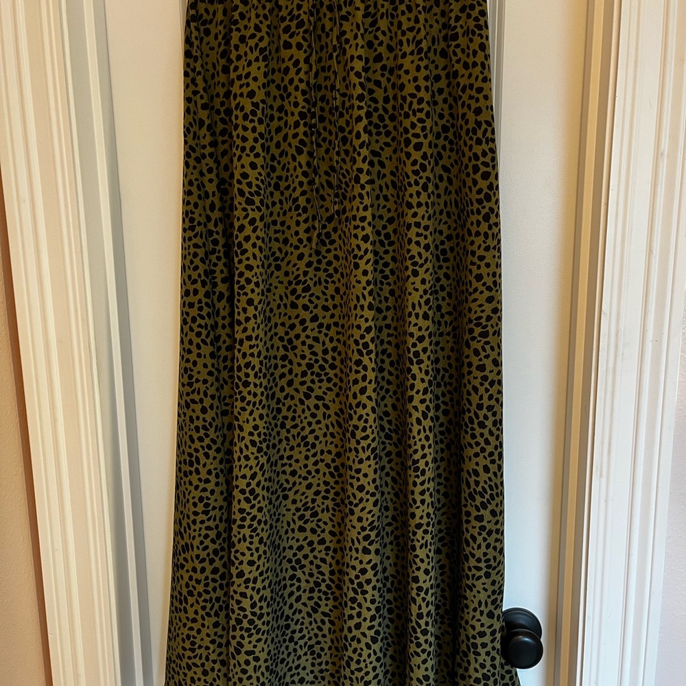Leopard Print Maxi Skirt